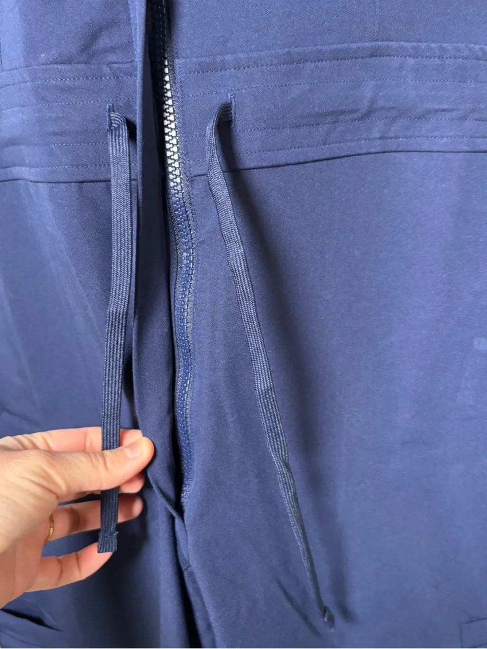 Mandala Jumpsuit Scrubs Womens XL Blue Pockets Woven Equa-Tek Full Zip Jogger - Picture 11 of 15